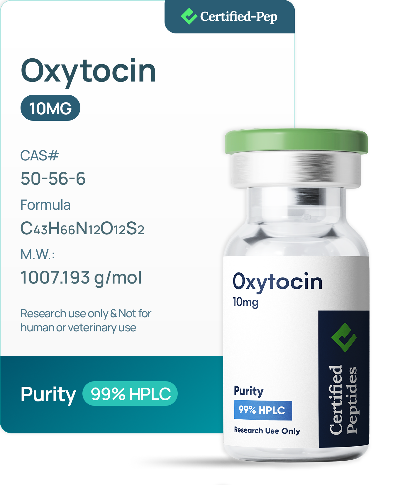 OXYTOCIN 10MG from Certified Peptides