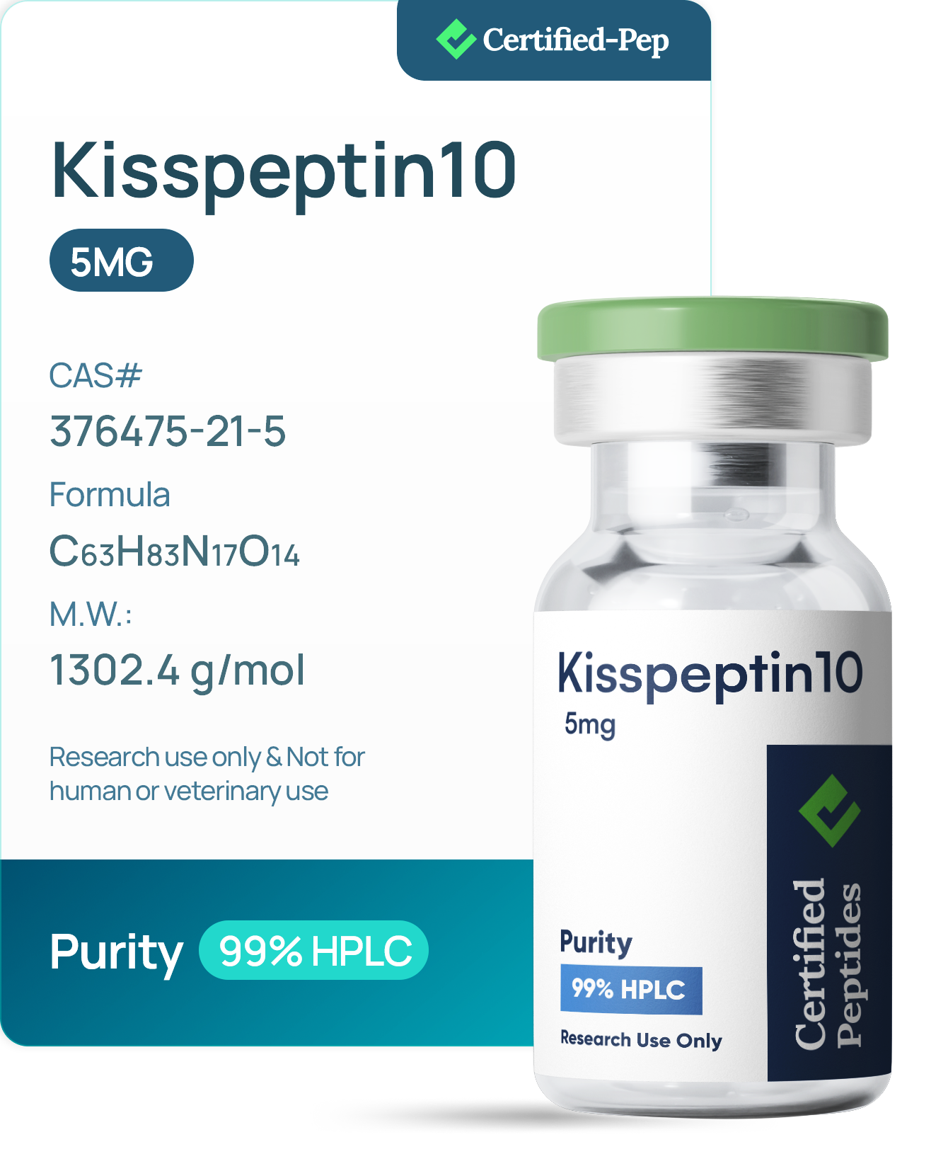 KISSPEPTIN10 5MG from Certified Peptides